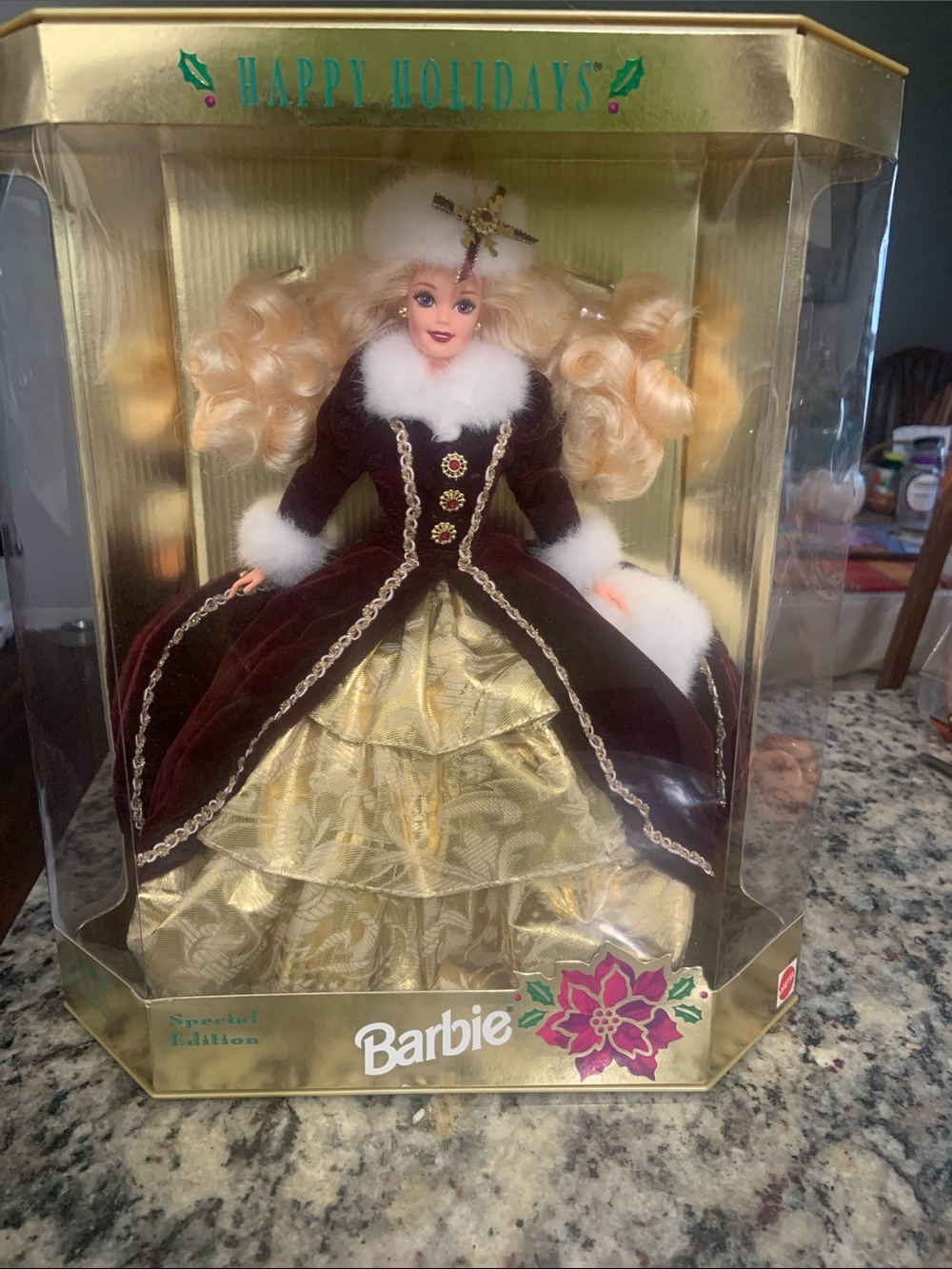 Barbie Holiday Special Edition Doll - Burgundy, Gold & White